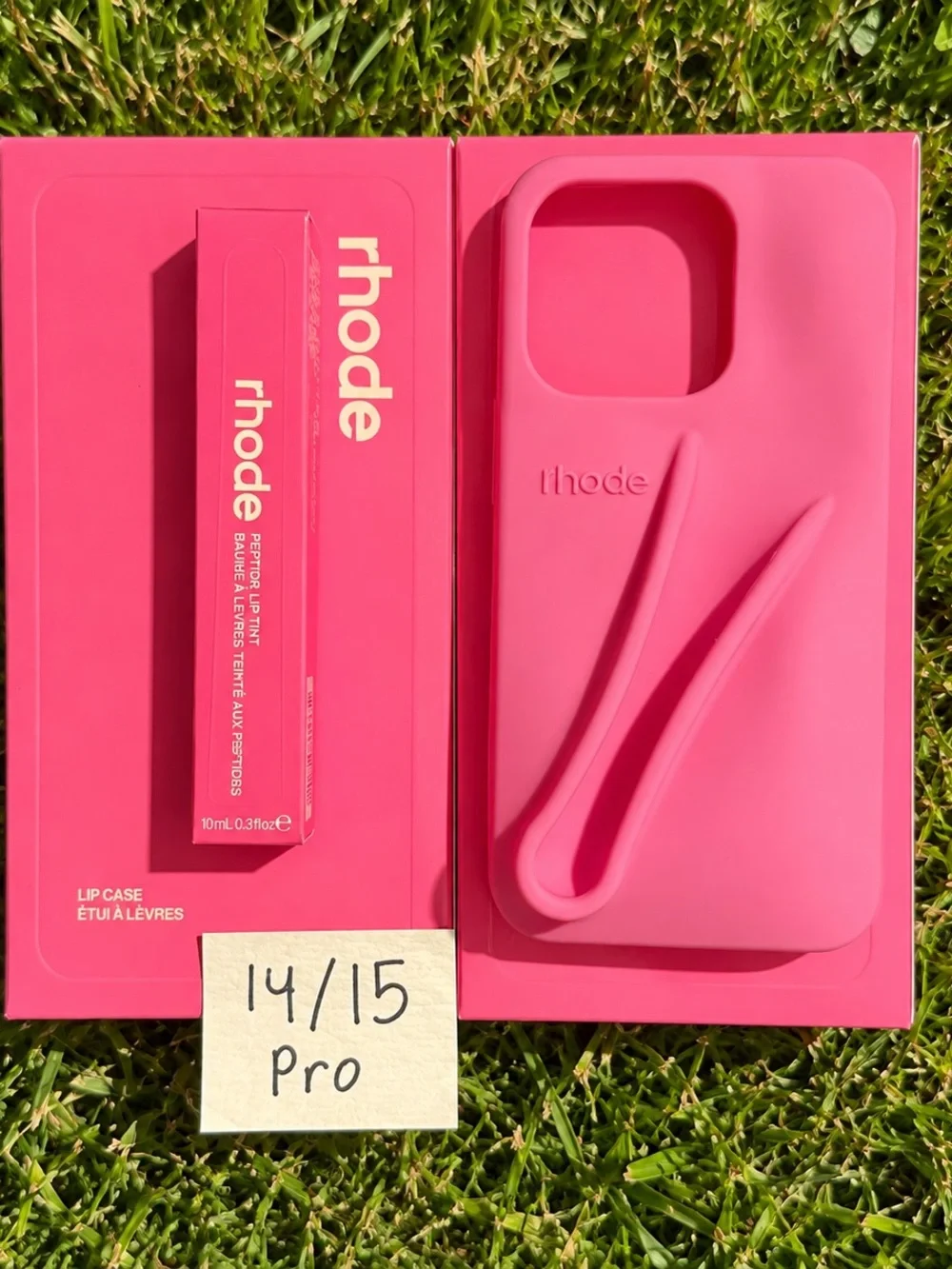 RHODE Pink iPhone Case with Matching Lip Tint